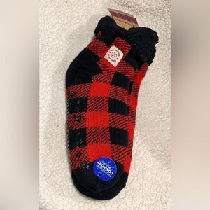 NWT Dearfoams Socks Women DF Slipper Socks DF No Sweat One Size Slip Resistant